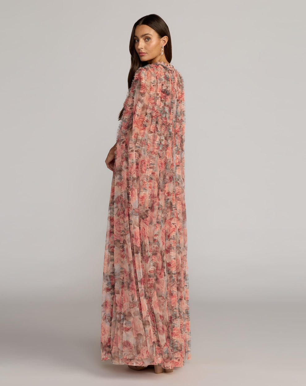 Crew/High-Neck Floor-Length Chiffon Occasion A-Line Mac Duggal 8431