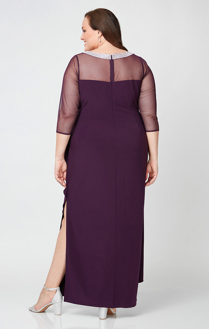 Alex Evenings 84351578 Long Plus Size Formal Evening Dress