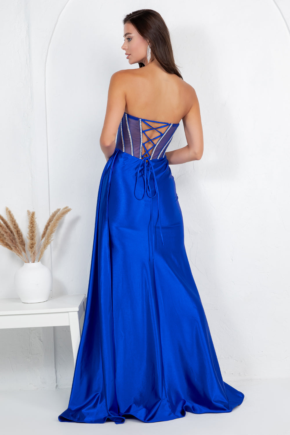 Prom Dresses Long Formal Mermaid Corset Prom Dress Cinderella Couture 8454J Royal