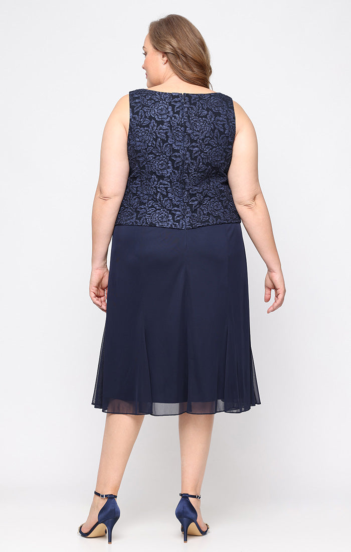 Plus Size Dresses Plus Size Mother of the Bride Short Cocktail Dress NAVY