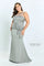 Formal Dresses Long Peplum Ruffle Formal Dress Smoke