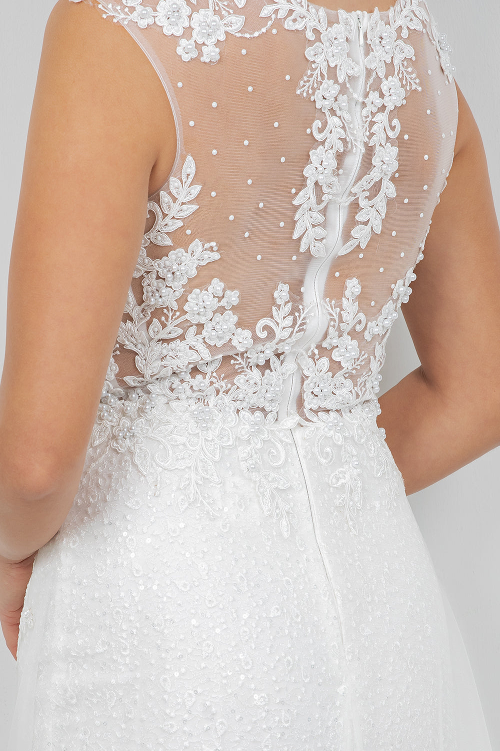 Wedding Dresses Long Sequin Bridal Wedding Dress Cinderella Couture 8506J Off White