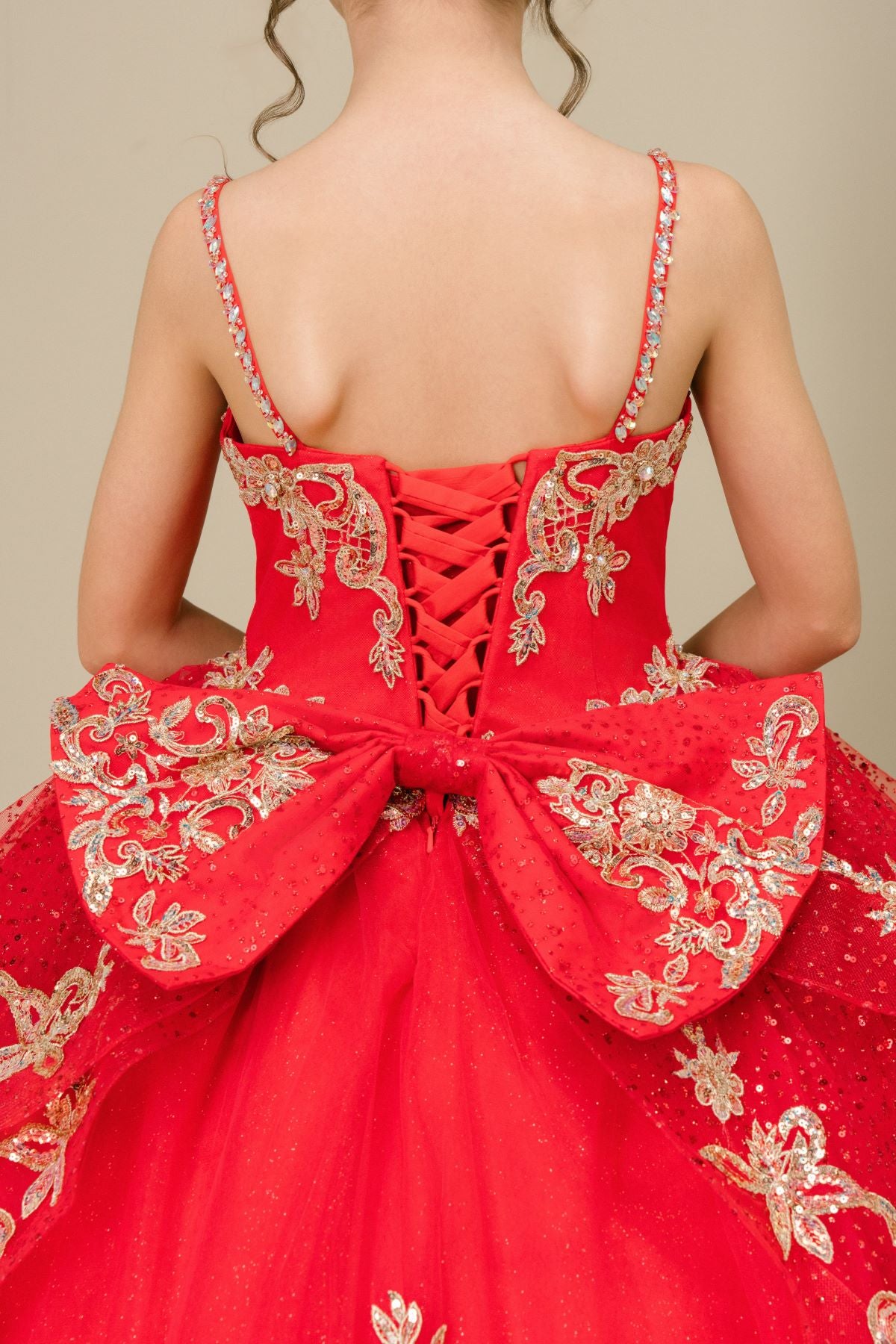 Sweetheart Floor-Length Tulle Satin Pageant Ball Gown - Cinderella Couture CC8575