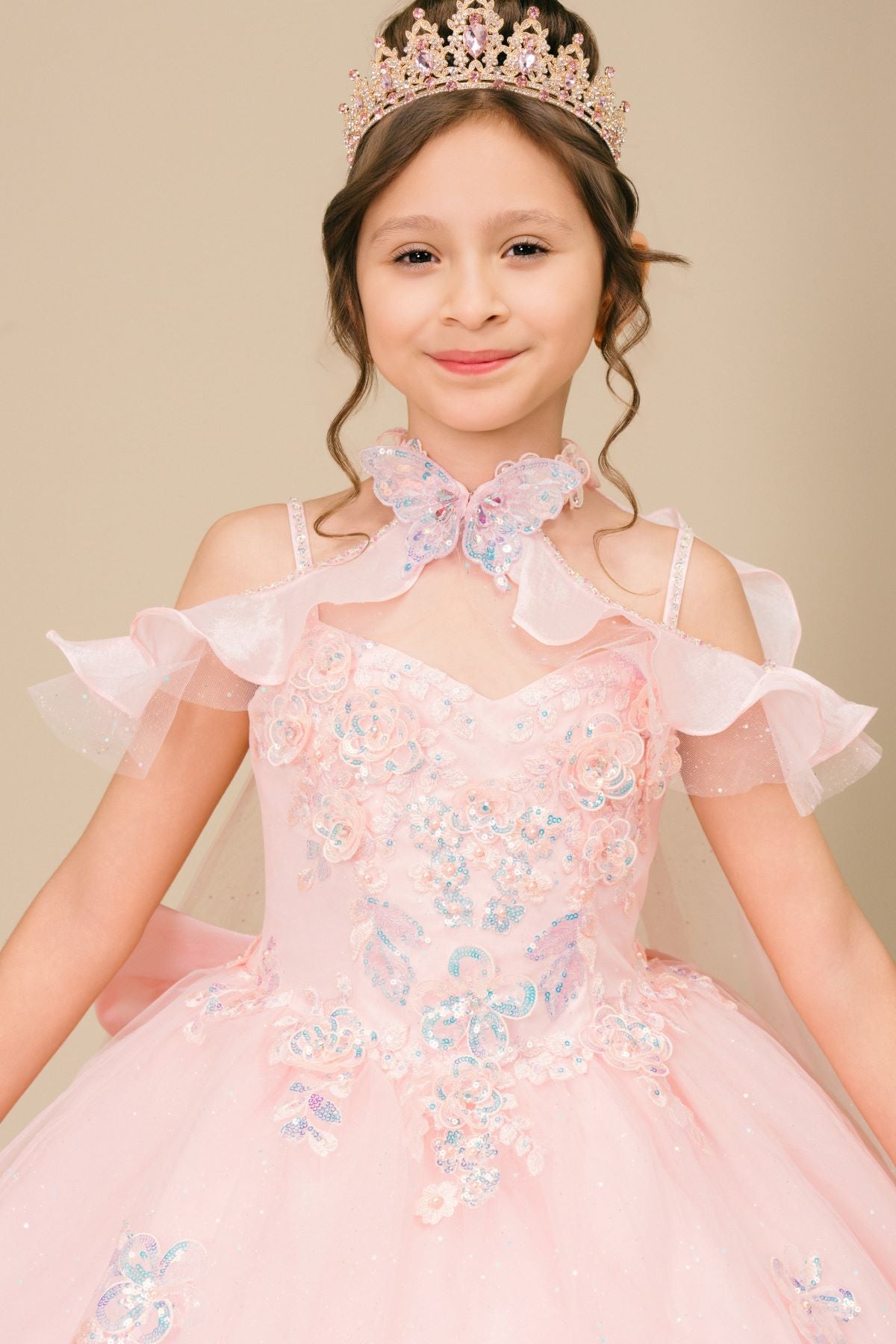 Sweetheart Floor-Length Tulle Flower Girl Ball Gown Cinderella Couture CC8585
