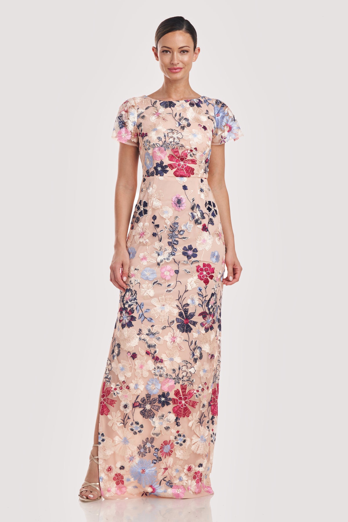 JS Collections 86111216 Rose Gold Multi gown
