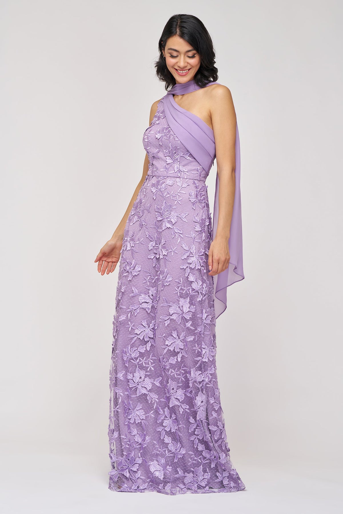 Nola Chiffon Drape Gown JS Collections 86113595