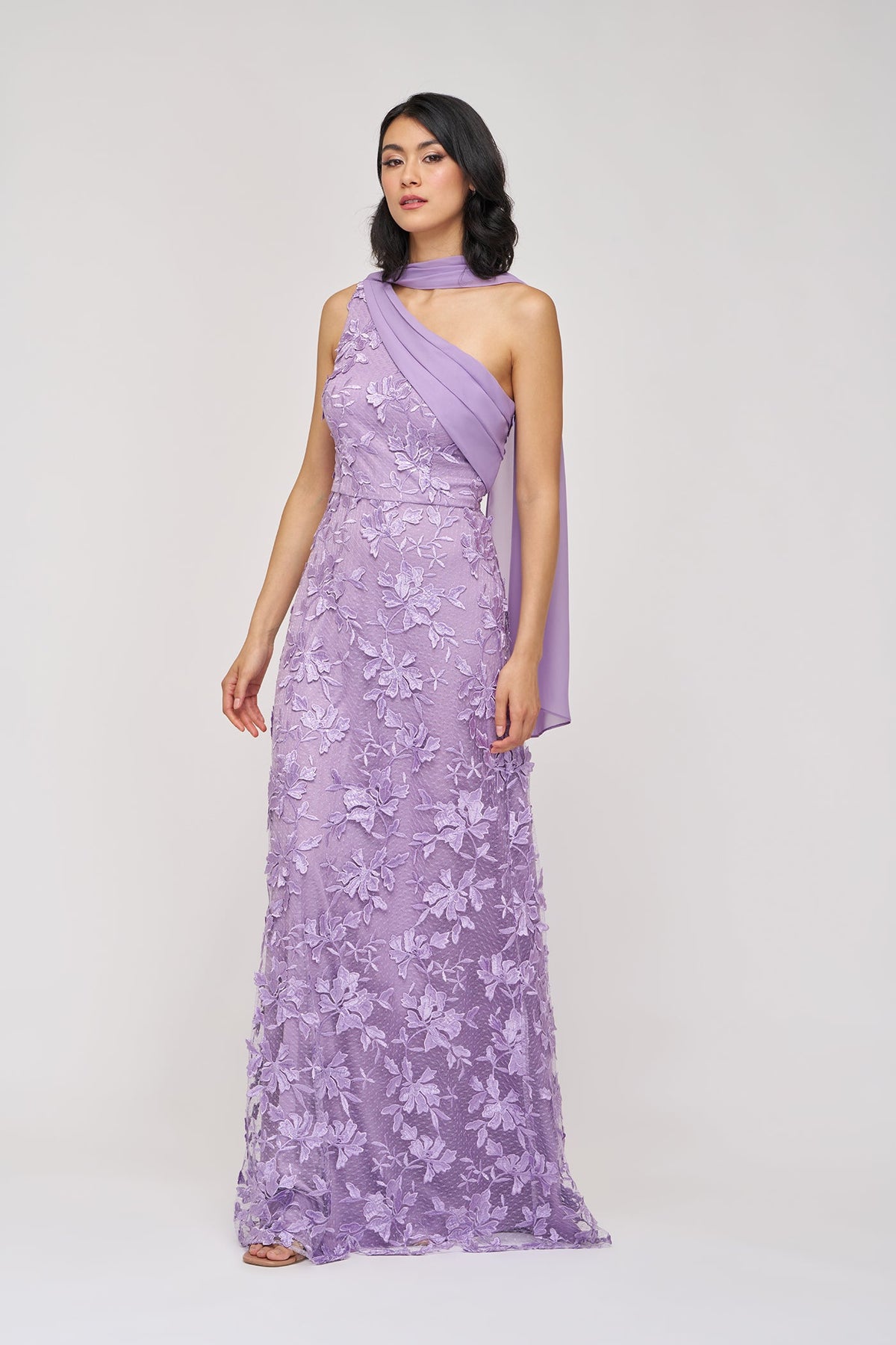 Nola Chiffon Drape Gown JS Collections 86113595