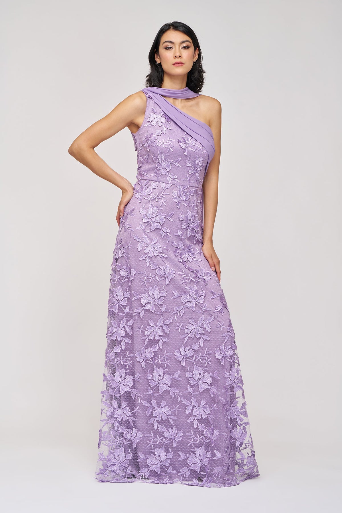 Nola Chiffon Drape Gown JS Collections 86113595