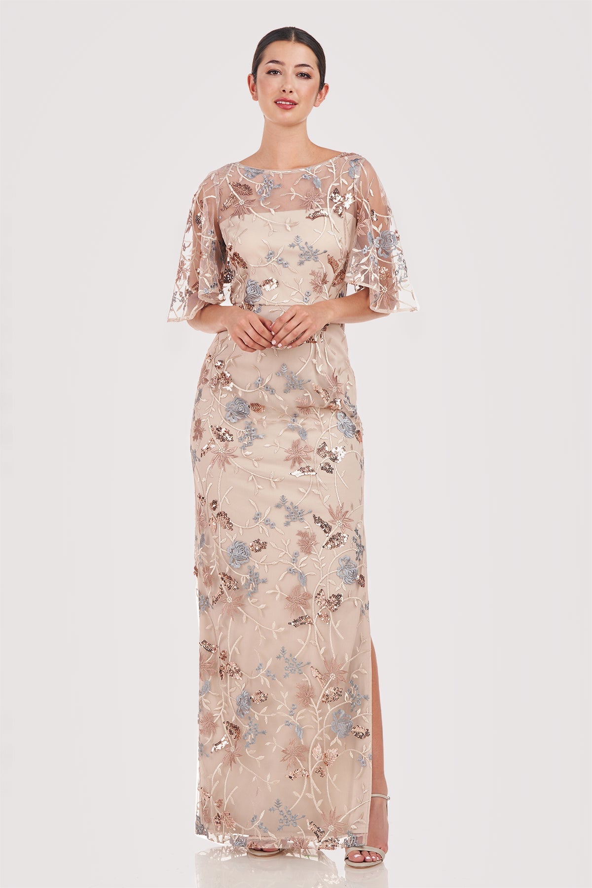 Daphne Flutter Column Gown JS Collections 8618674