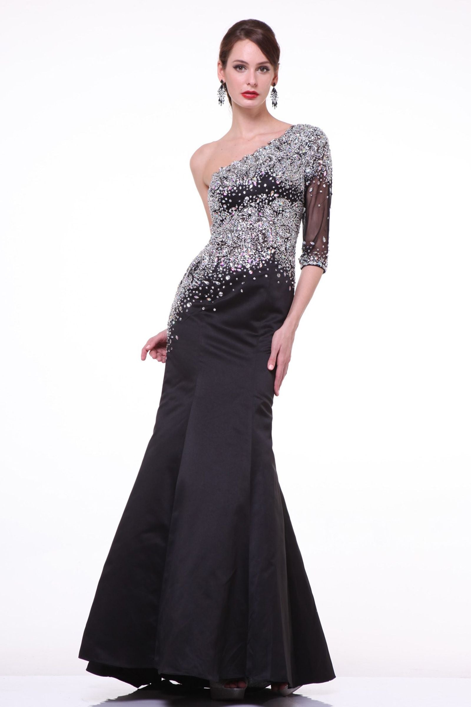 Prom Dresses Long Formal Sequin Mermaid Prom Dress Black