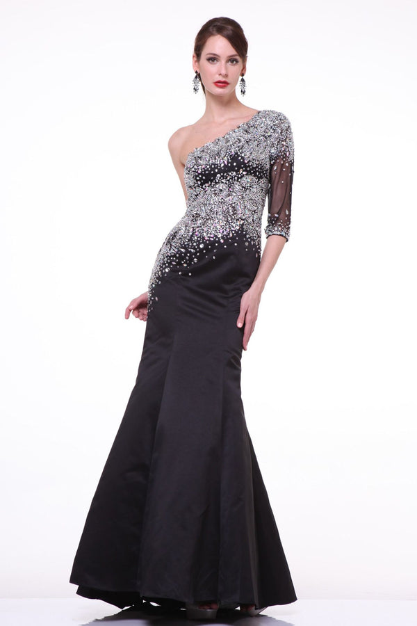 LaDivine 8789 Long Formal Sequin Mermaid Prom Dress