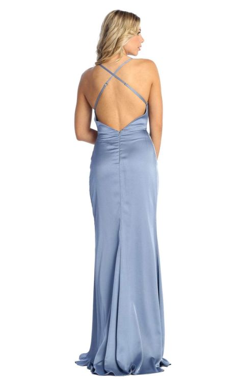 Cowl Floor-Length Satin Evening Mermaid May Queen 1899