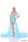 Cocktail Dresses Sequin Floral Short Cocktail Dress Light Blue
