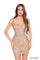 Cocktail Dresses Short Fitted Sparkle Sequin Cocktail Dress Gold