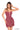 Cocktail Dresses Short Fitted Glitter Cocktail Dress Dark Nude/Red/Bright Fuchsia