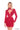 Cocktail Dresses Fitted Long Sleeve Beaded Short Cocktail Dress Red/Bright Fuchsia