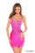 Cocktail Dresses Homecoming Short Cocktail Fitted Dress  Bright Pink