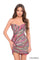 Cocktail Dresses Short Beaded Fitted Sequin Cocktail Dress Nude/Multi