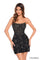 Cocktail Dresses Beaded Short Homecoming Fitted Cocktail Dress Black/Gold