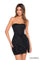 Cocktail Dresses Short Sequin Fitted Homecoming Cocktail Dress Black