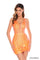 Cocktail Dresses Short Fitted Fringe Cocktail Dress Orange