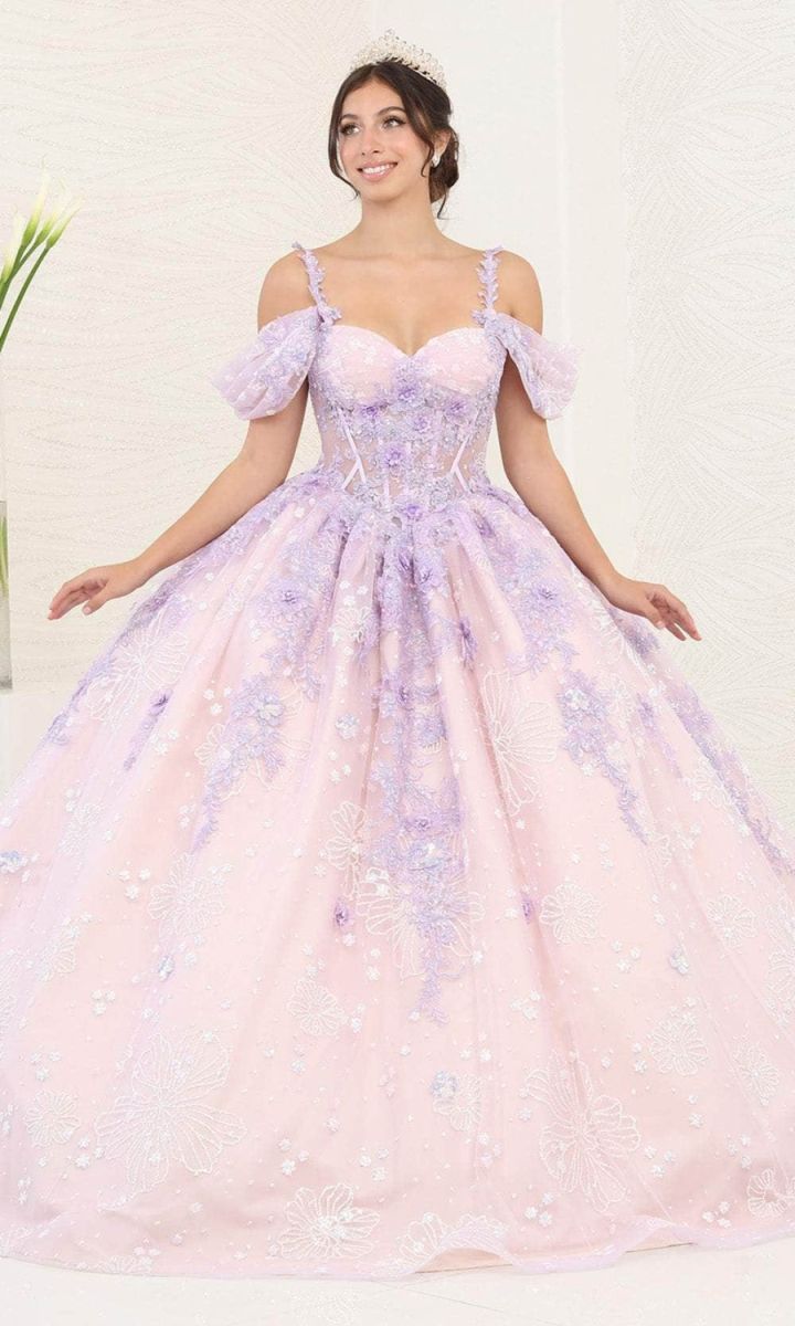 Sweetheart Floor-Length Tulle Quinceañera Ball Gown May Queen LK257