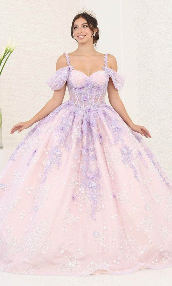 Sweetheart Floor-Length Tulle Quinceañera Ball Gown May Queen LK257