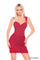 Cocktail Dresses Short Fitted Beaded Sequin Cocktail Dress Red
