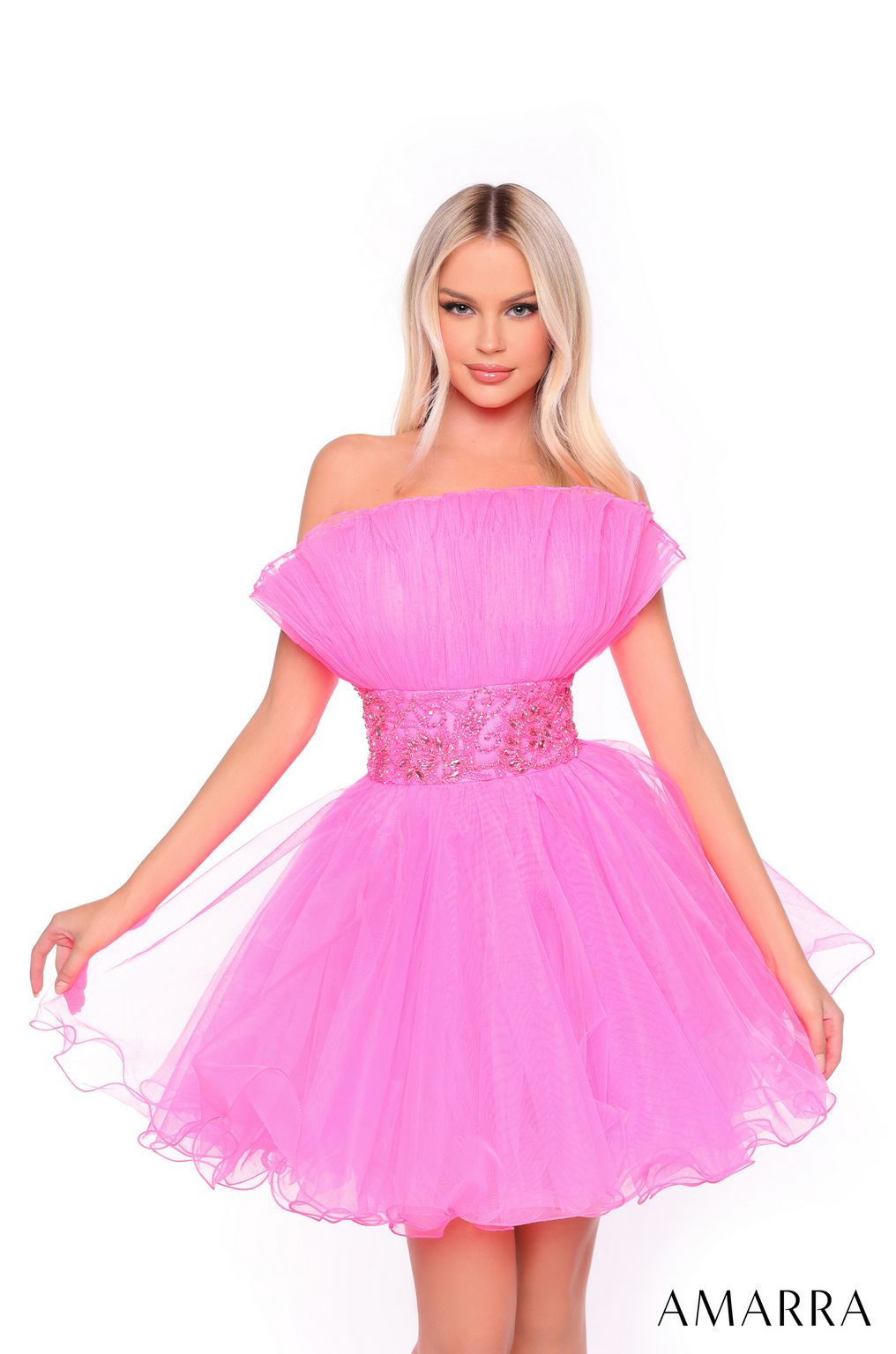 Amarra 88038 Homecoming A Line Short Cocktail Dress