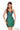 Cocktail Dresses Short Floral Sequin Applique Cocktail Dress Emerald