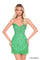 Cocktail Dresses Fitted Short Fringe Cocktail Dress Electric Lime