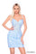 Cocktail Dresses Short Floral A Line Cocktail Dress Light Blue