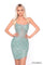 Cocktail Dresses Floral Short Fitted Cocktail Dress Avocado