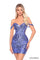 Cocktail Dresses A Line Short Fitted Cocktail Dress Slate Blue