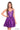 Cocktail Dresses Homecoming Short Pleated Cocktail Dress Purple