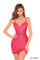 Cocktail Dresses Short A Line Fitted Cocktail Dress Hot Coral