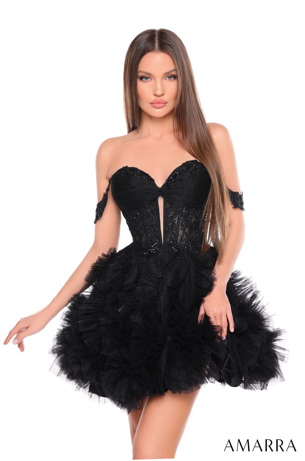 Cocktail Dresses Short Fitted A Line Cocktail Dress Black