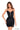 Cocktail Dresses Short Floral Fitted Cocktail Dress Black