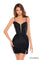 Cocktail Dresses Short Floral Fitted Cocktail Dress Black