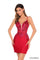 Cocktail Dresses Fitted A Line Short Cocktail Dress Red