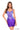 Cocktail Dresses Floral Fitted Sequin Short Cocktail Dress Purple