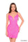 Cocktail Dresses Homecoming Short Sequin Cocktail Dress Neon Pink