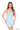 Cocktail Dresses Short Fitted A Line Floral Cocktail Dress Light Blue