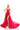 Prom Dresses Long Beaded Formal Fitted Overskirt Prom Dress Red