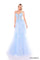 Formal Dresses Long Beaded A Line Formal Dress Light Blue