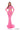 Prom Dresses Long Sleeve Beaded Mermaid Formal Prom Dress Bright Pink