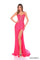 Prom Dresses Long Fitted Formal Beaded Slit Prom Dress Hot Coral