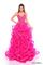 Prom Dresses Long Beaded Ruffle Prom Dress Fuchsia