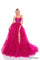 Prom Dresses Long Beaded A Line Ruffle Prom Dress Bright Fuchsia