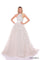 Prom Dresses Long A Line Beaded Ruffle Prom Dress  Ivory/Silver